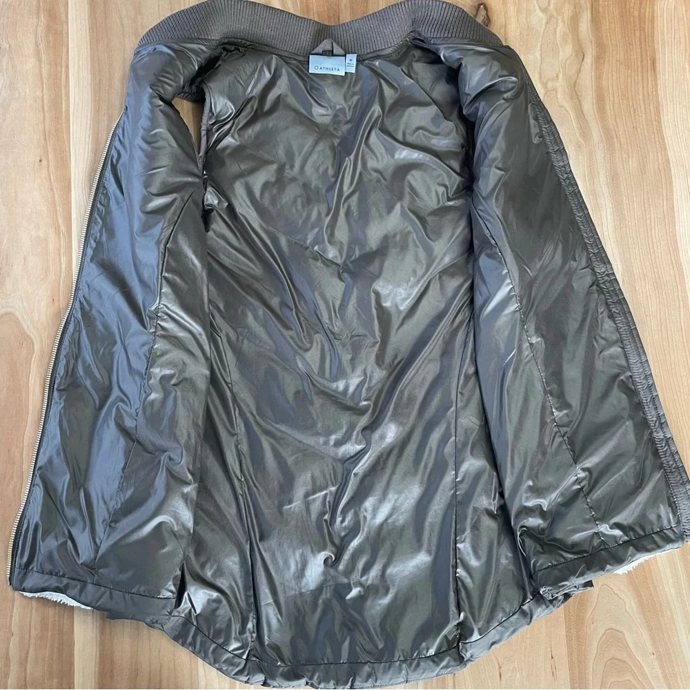 Athleta Responsible Tundra Down Puffer Shearling Vest